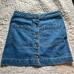 We The Free Button-Front Denim Skirt 27 💙